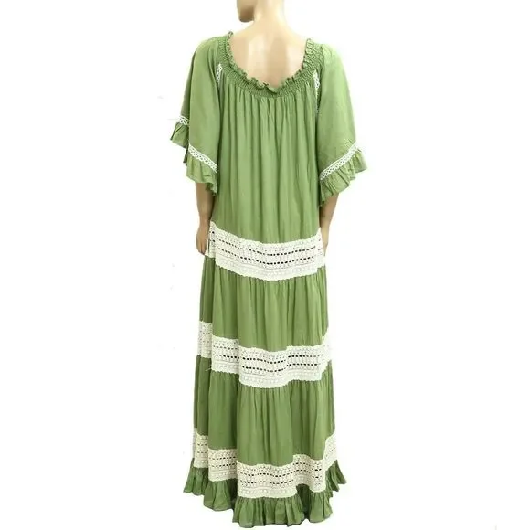 free people green embroidered dress Plus Size Colorful Wedding Dresses Whimsical Floral Tulle Gown, Illusi –  Viniodress
